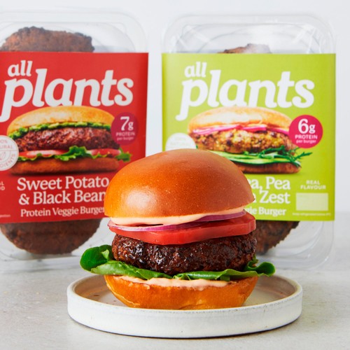 all plants Chickpea, Pea & Lemon Zest Protein Veggie Burger