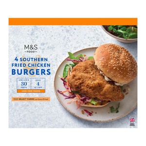 4 Southern Fried Chicken Burgers Frozen