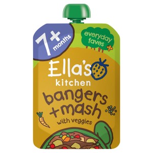 Ella's Kitchen Organic Bangers & Mash Baby Food Pouch 7+ Months 130g