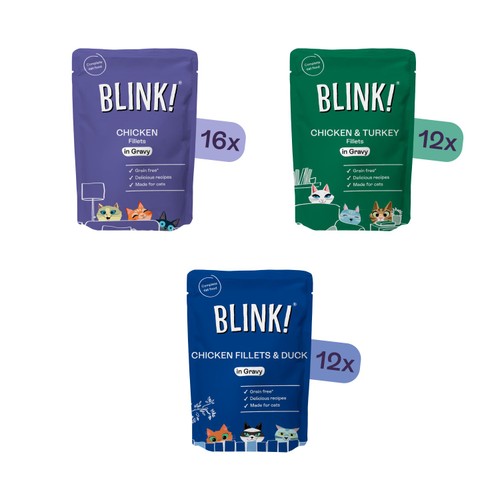 Blink Chicken Fillets in Gravy Bulk Pack
