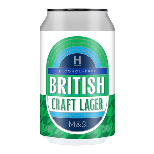 M&S Low Alcohol British Craft Lager