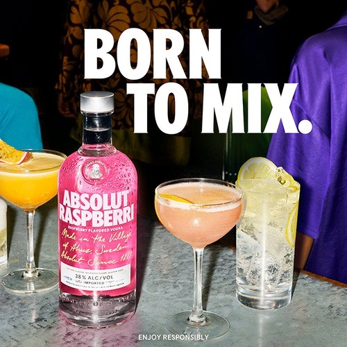 Absolut Raspberri Raspberry Flavoured Swedish Vodka
