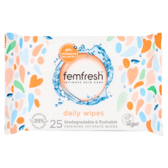 Femfresh Daily Intimate Hygiene Wipes 25 Pack