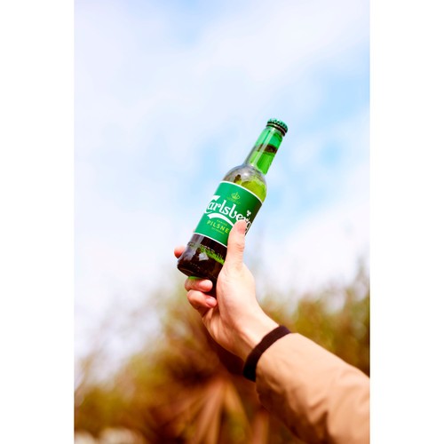 Carlsberg Pilsner Danish Lager Beer Bottles