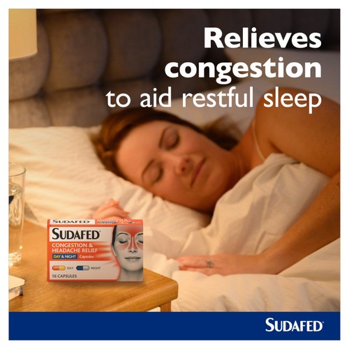 Sudafed Congestion Headache Relief Day & Night Capsules