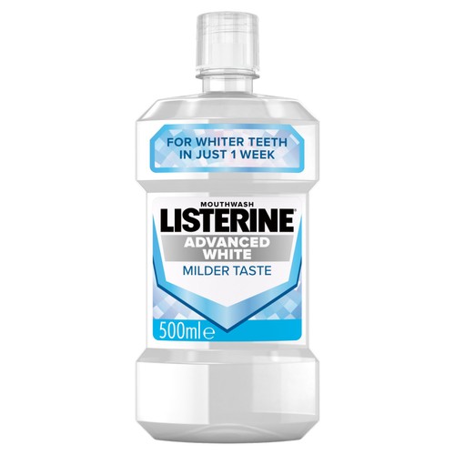Listerine Advanced White Milder Taste Alcohol Free Mouthwash