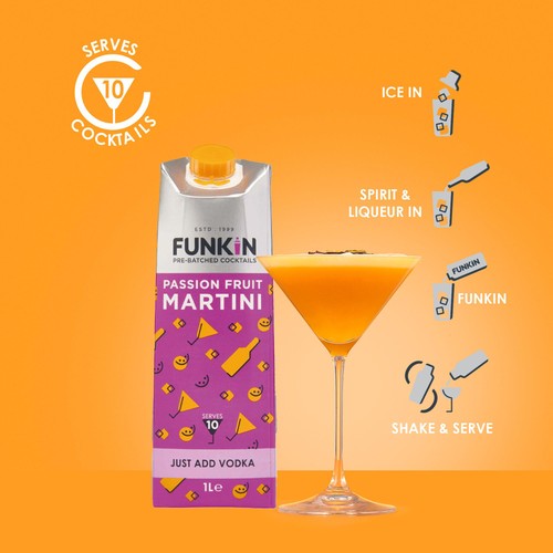 Funkin Passion Fruit Martini Cocktail Mixer