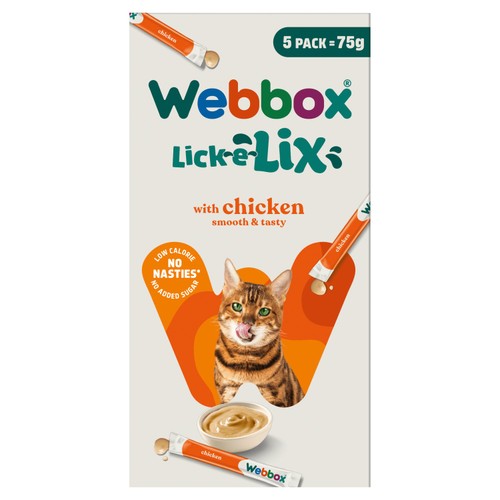 Webbox Lick-e-Lix with Chicken Yoghurty Cat Treats