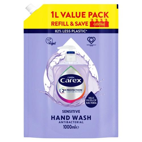 Carex Sensitive Antibacterial Handwash Refill