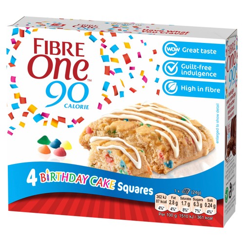 Fibre One 90 Calorie Birthday Cake Bars