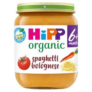 HiPP Organic Spaghetti Bolognese Baby Food Jar 6+ Months 