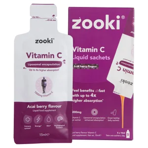 Zooki Liposomal Vitamin C 1,000mg, Acai Berry Sachets