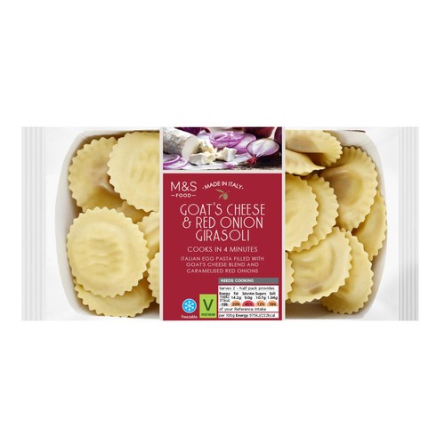 M&S Made In Italy Goat's Cheese & Red Onion Girasoli