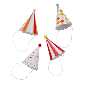 Circus Party Hats With Pom Poms