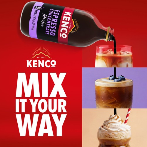 Kenco Espresso Coffee Concentrate Mocha Iced or Hot