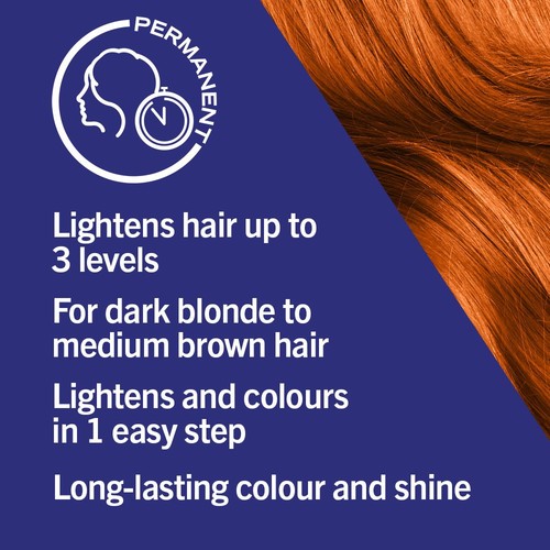 Schwarzkopf LIVE Colour + Lift, Copper Hair Dye, Tangerine Twist L74