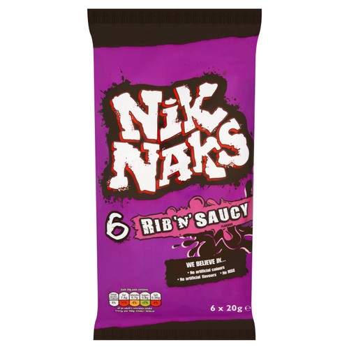 Nik Naks Rib 'N' Saucy Multipack Crisps