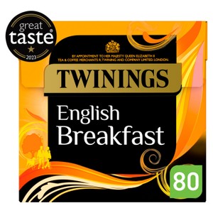 Twinings Strong English Breakfast Tea Bags 80 Pack 250g