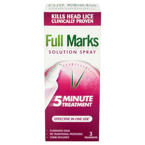 Full Marks Head Lice Removal Treatment with Nit Comb