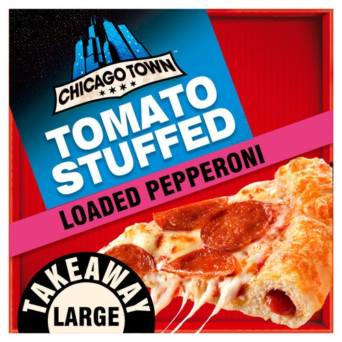 Chicago Town Takeaway Stuffed Crust Pepperoni Large Pizza 645g