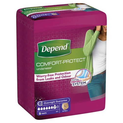 Depend Comfort Protect Large Incontinence Pants Women