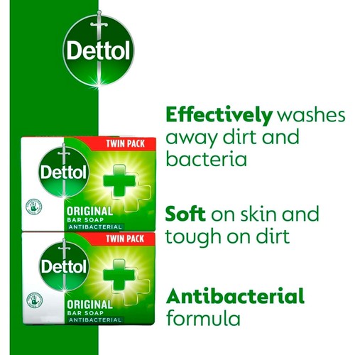 Dettol Original Antibacterial Hand Soap Bar
