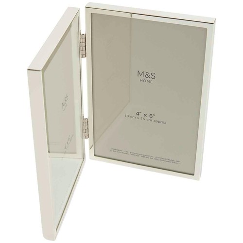M&S Metal Double Photo Frame 4x6 Inch