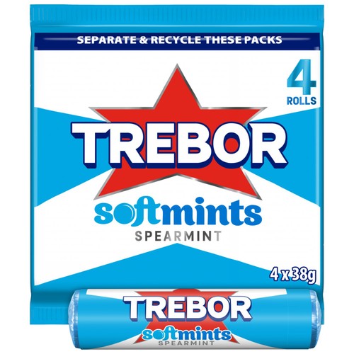 Trebor Softmints Spearmint Mint Rolls