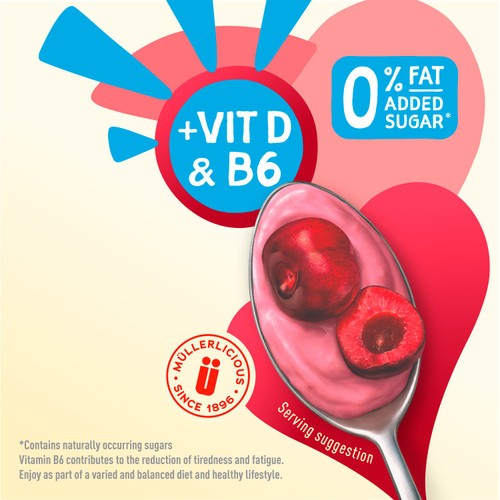 Muller Light Cherry Fat Free Yogurt