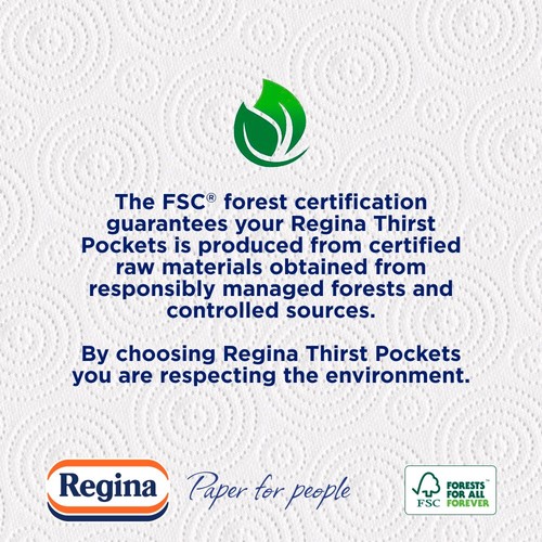 Regina Thirst Pockets Kitchen Roll