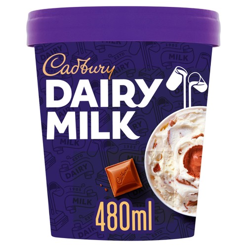 Cadbury Dairy Milk Ice Cream  Tub 480ml
