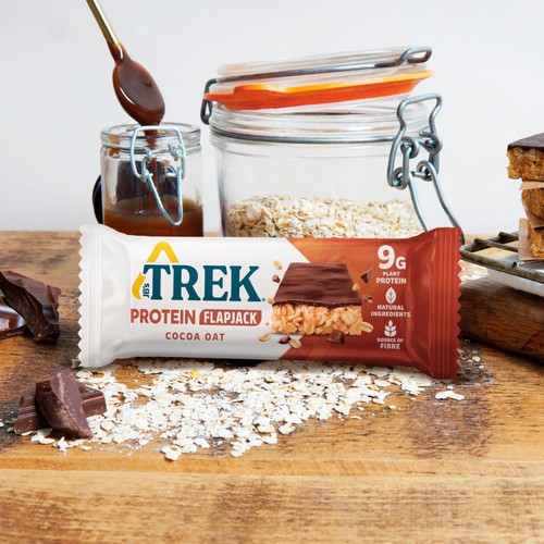 TREK Cocoa Oat Protein Flapjacks Multipack