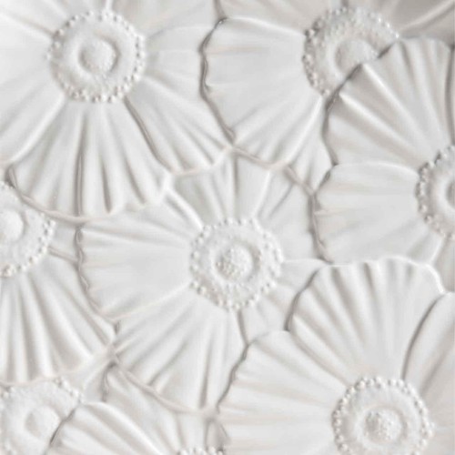 M&S Floral Platter, White