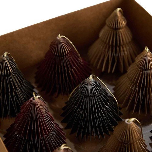 M&S Paper Trees Hanging Christmas Decorations