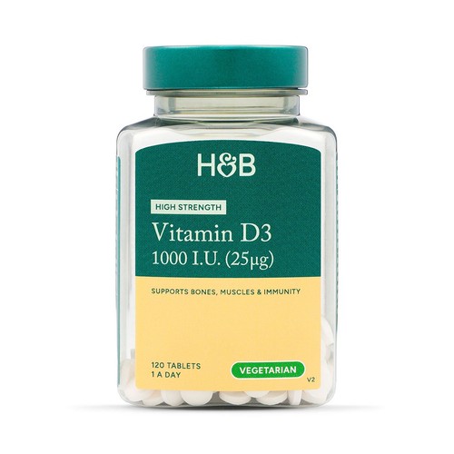 Holland & Barrett Vitamin D3 1000 I.U 25ug