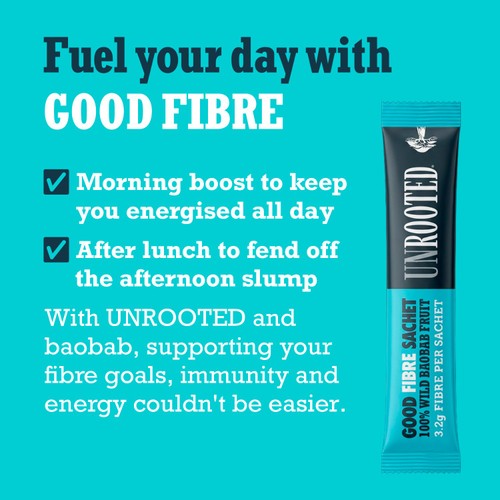UNROOTED Good Fibre Baobab Fruit Powder Sachets