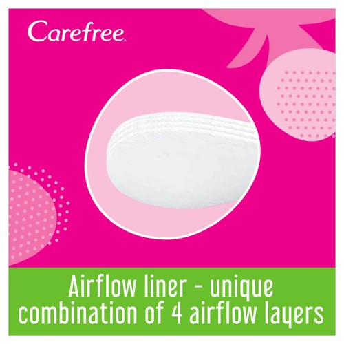 Carefree Breathable Pantyliners with Aloe Single Wrapped