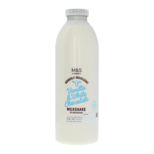 M&S Vanilla & White Chocolate Milkshake