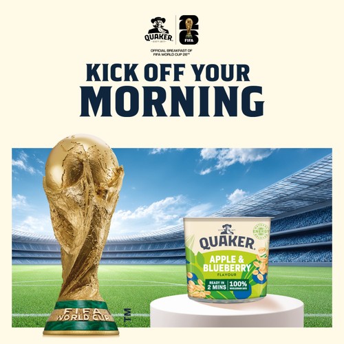 Quaker Oat So Simple Apple & Blueberry Porridge Cereal Pot