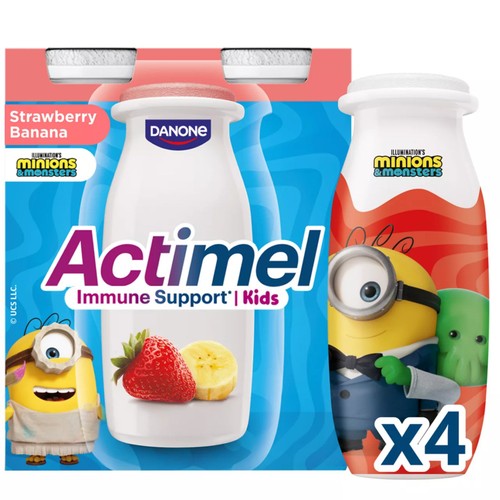 Actimel Kids Strawberry Banana Yoghurt Drink