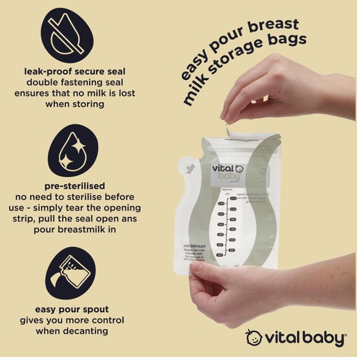 Vital Baby Breast Milk Storage Bags