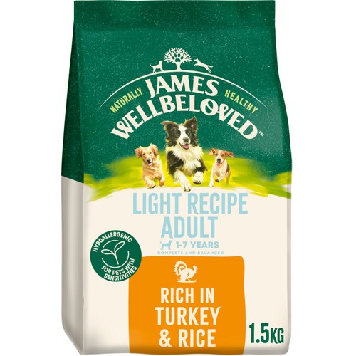 James Wellbeloved Light Adult Dry Dog Food Turkey & Rice