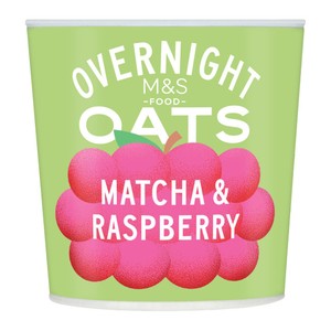 M&S Matcha & Raspberry Overnight Oats