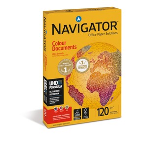 Navigator Colour Documents A4 White Printer Paper 250 120GSM, 250 Sheets