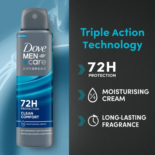 Dove Men+Care Advanced Antiperspirant Deodorant Clean Comfort