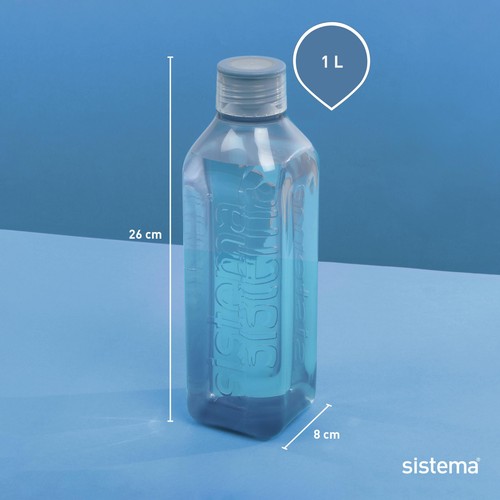Sistema 1L Square Bottle