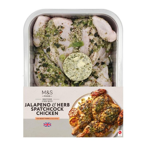 M&S British Chicken Jalapeno & Herb Spatchcock