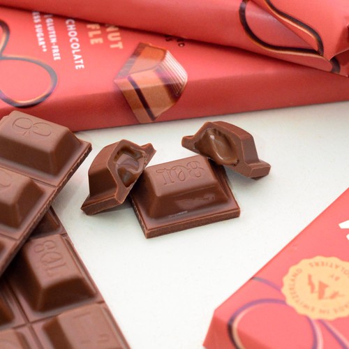 Rhythm 108 Swiss Vegan Hazelnut Truffle Bar with M'lk Chocolate