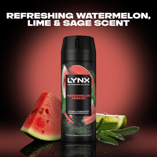 Lynx Fine Fragrance Collection Premium Deodorant Bodyspray Watermelon