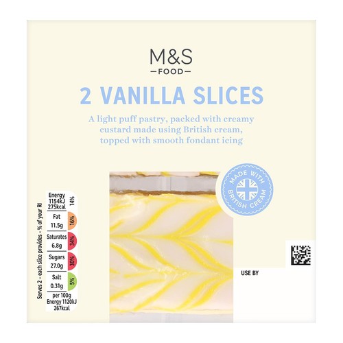 M&S 2 Vanilla Slices